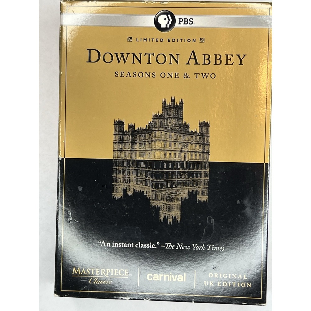 Downton Abbey Seasons 1 & 2 DVD Box Set Limited Edition PBS Original UK Version